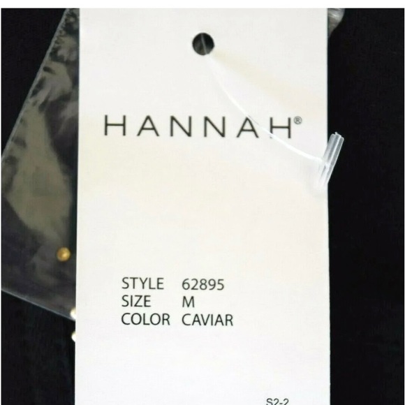 NEW Womens HANNAH Tunic Top Embellished shoulders and front Black, Sz M, NWT - Picture 9 of 10